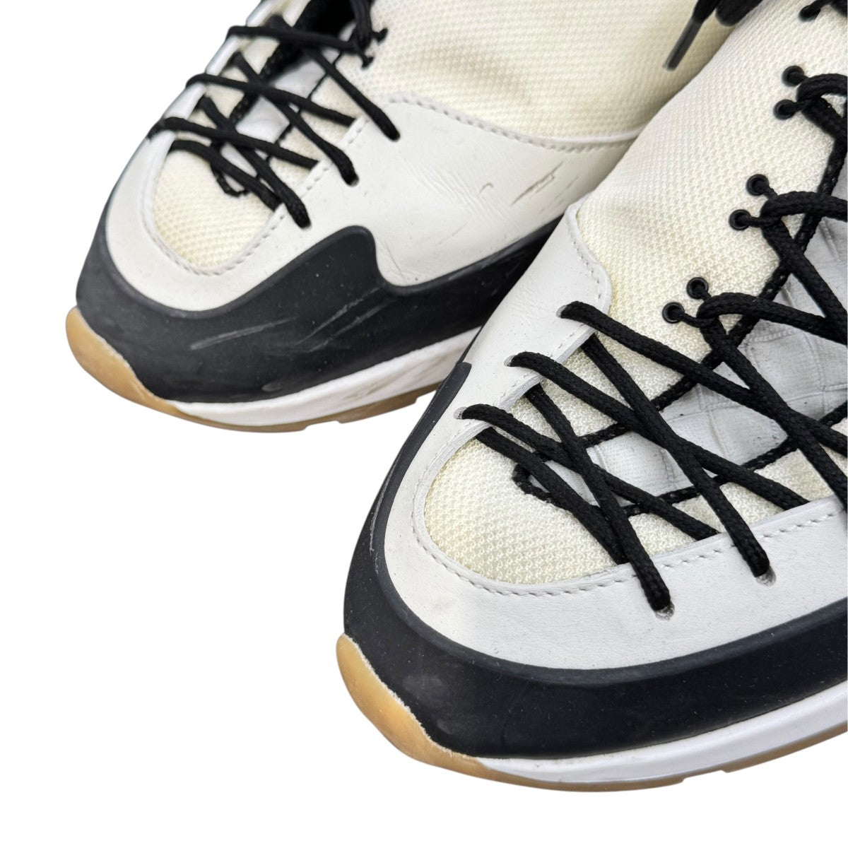 LEATHER COLORBLOCK PATTERN SNEAKERSレザースニーカー609891