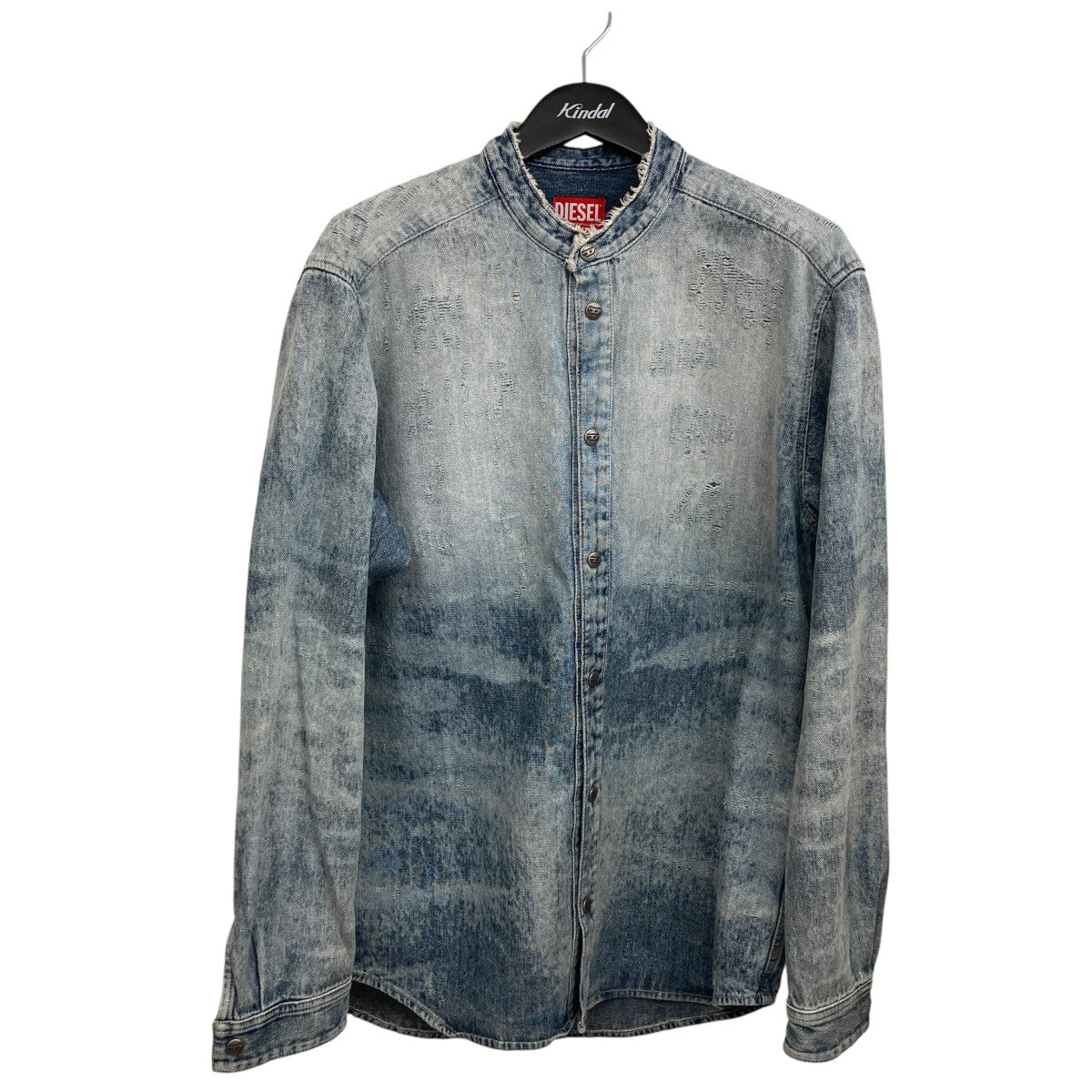 Shirt in distressed honeycomb denimデニムシャツ068TY