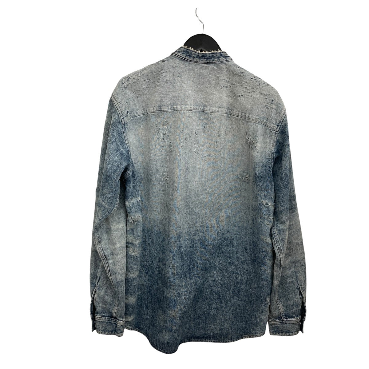 Shirt in distressed honeycomb denimデニムシャツ068TY