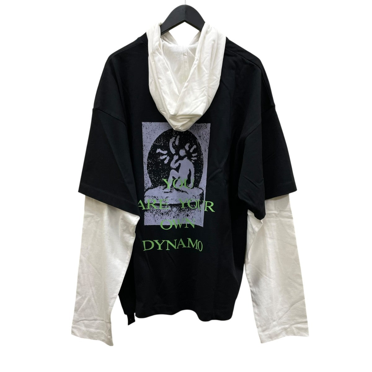 OAMC×PEACEMAKER 25AWHooded Tee Dynamo PrintパーカーPCM2OT08HJE00299 古着・中古-2枚目のアイテム画像
