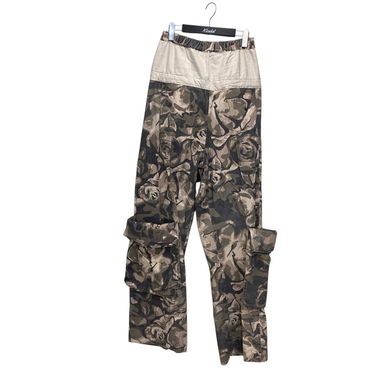 CAMO ROLLED WAIST CARGO PANTSワイドパンツYY241PT017