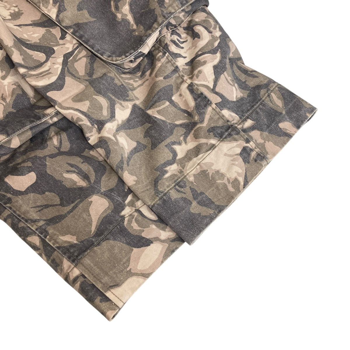 CAMO ROLLED WAIST CARGO PANTSワイドパンツYY241PT017