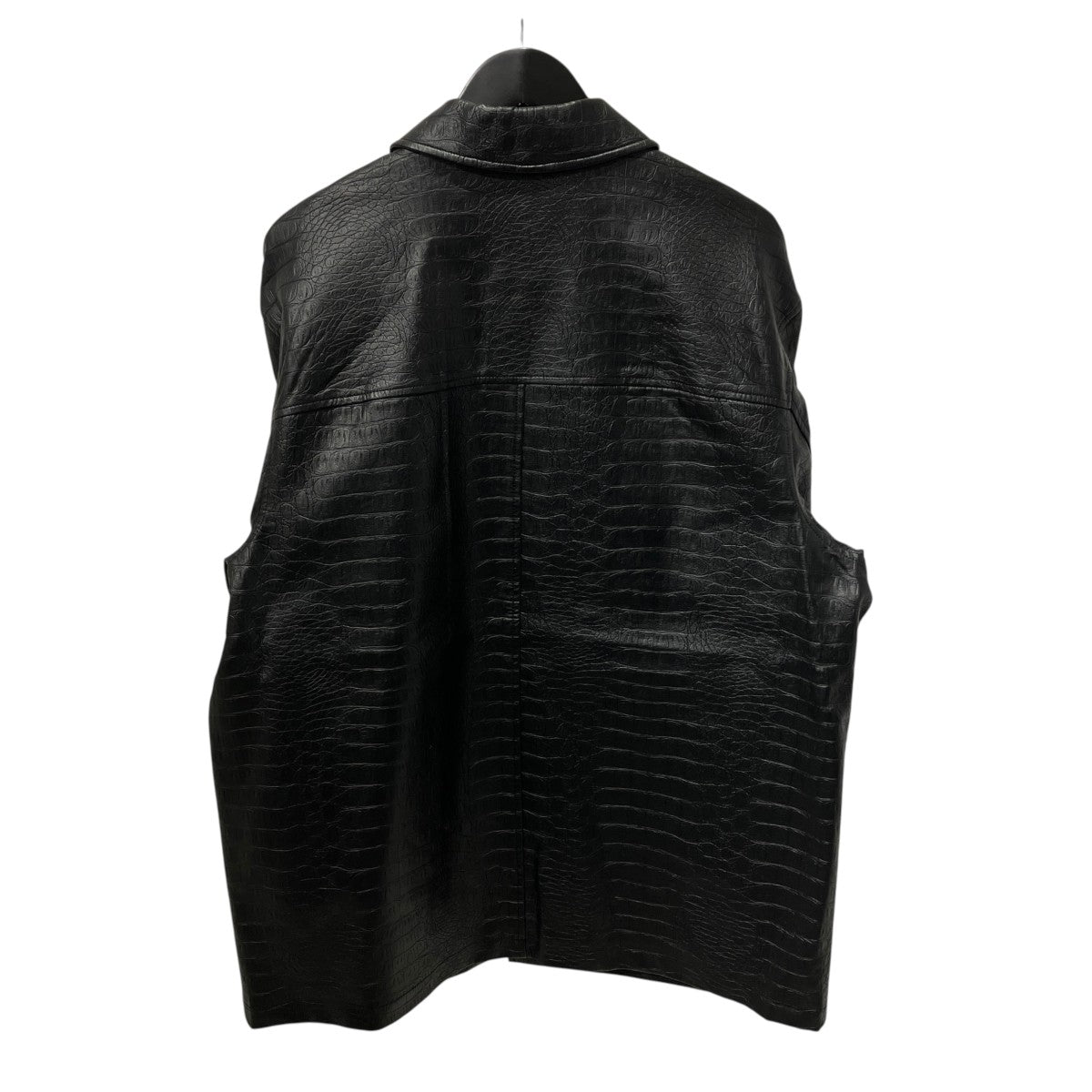 22SSFaux Croc Car CoatレザージャケットSUPPTL007