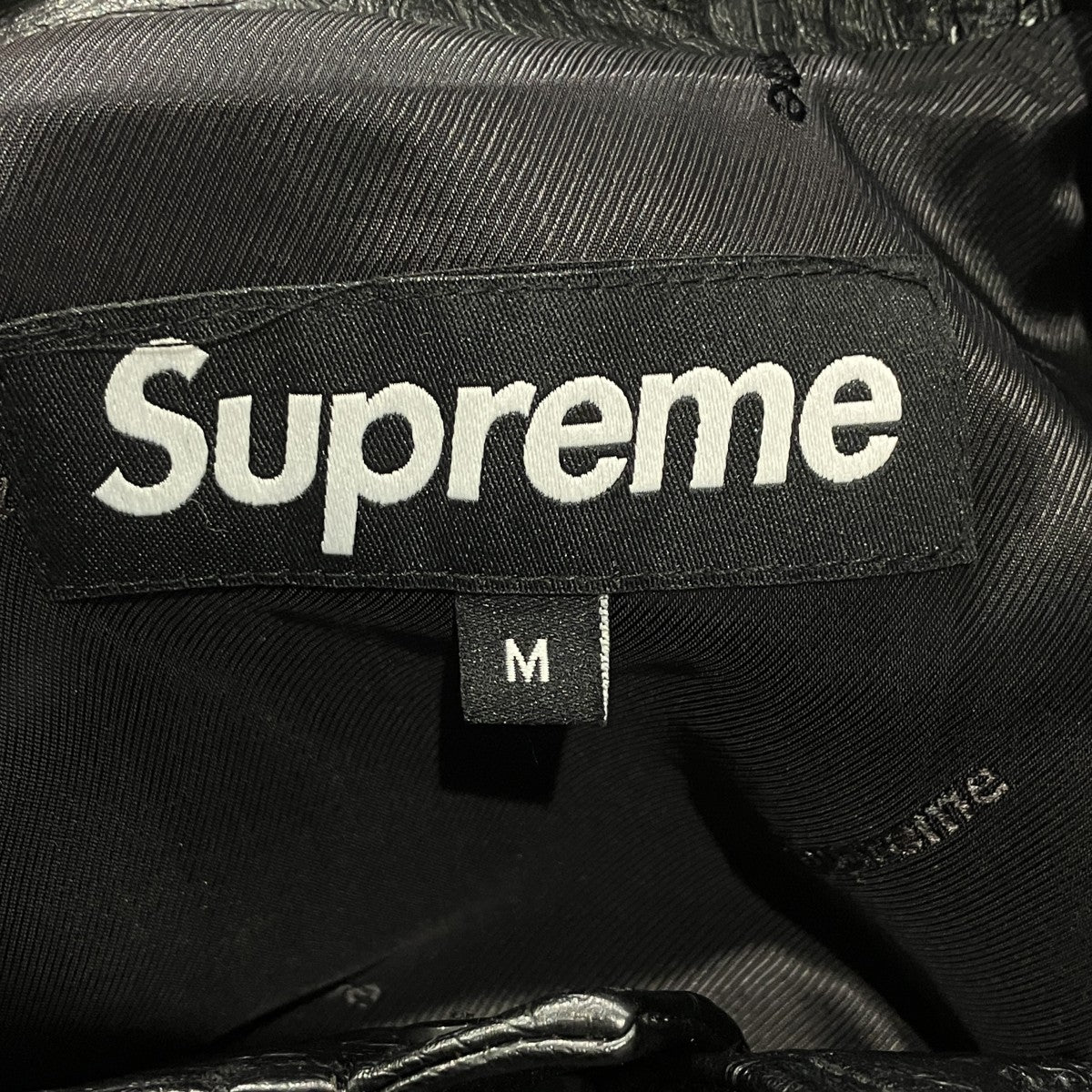 22SSFaux Croc Car CoatレザージャケットSUPPTL007