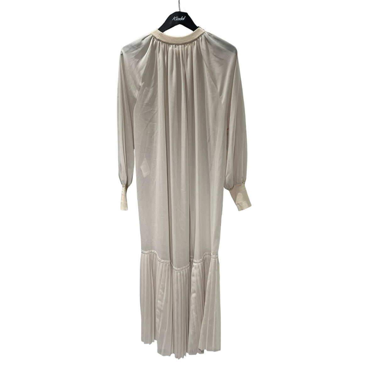 23SSSHIRRED VOILE DRESS長袖ワンピース231-16174