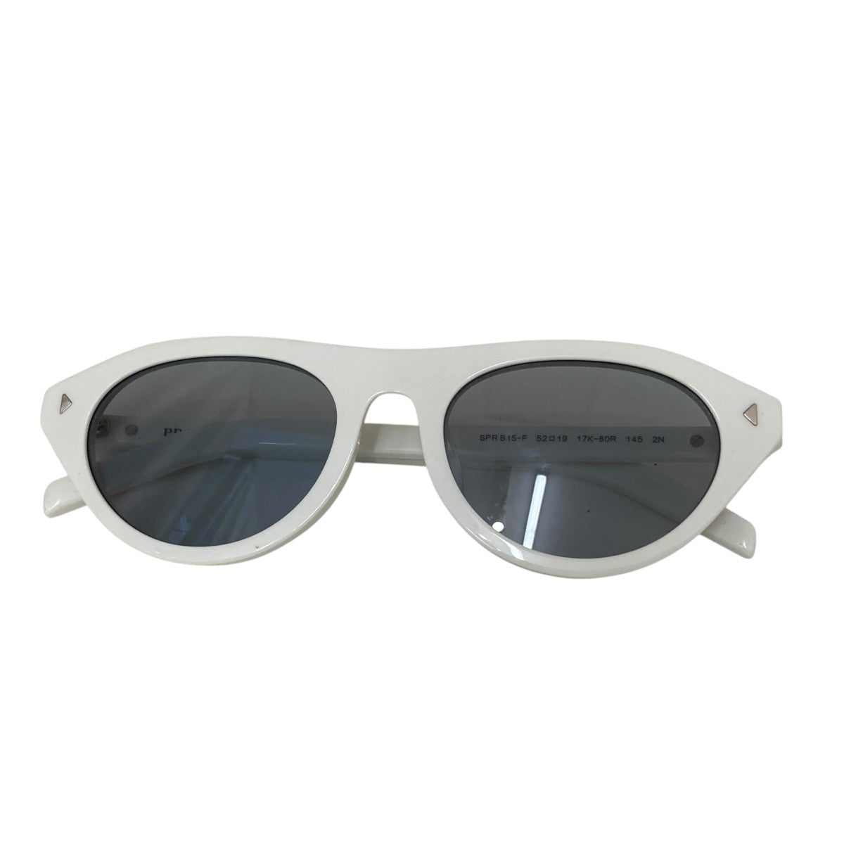 PRADA Sunglasses with The Iconic Metal Plaque Ardesia Cristoサングラスsprb15-f