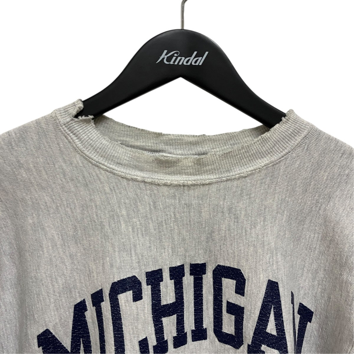 90s三段プリント 刺繍タグ MICHIGAN FOOTBALLスウェット