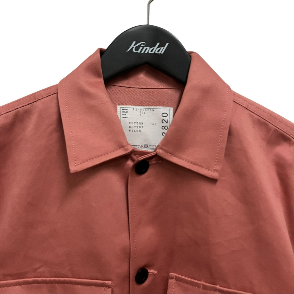 22AWCOTTON CHINO SHIRTシャツジャケット22-02820M