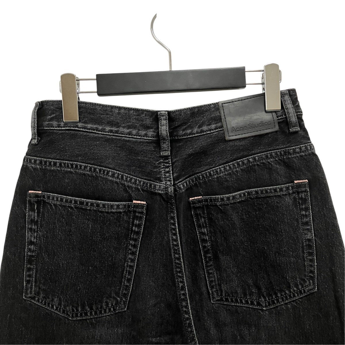 High waist， straight legデニムパンツA00463