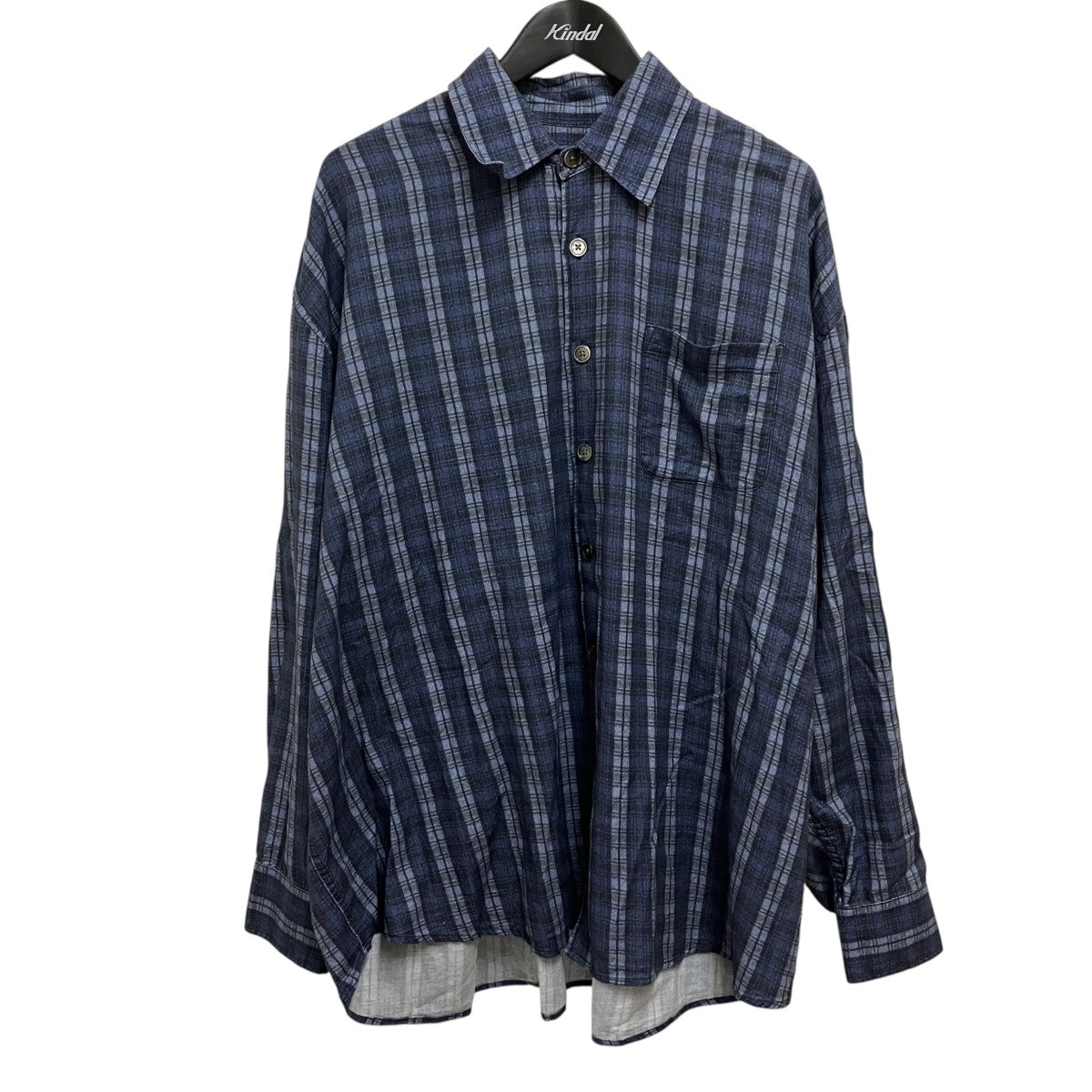 26SSBORROWED SHIRTチェック長袖シャツM2262BCP
