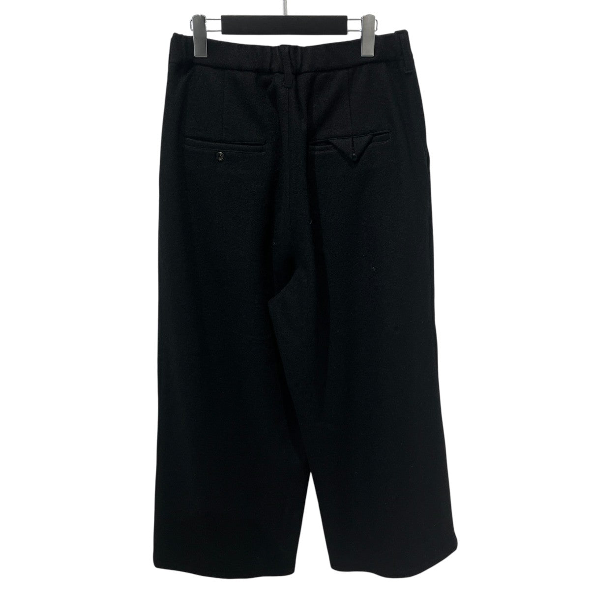 ANCELLM 24AWWOOL WIDE EASY TUCK SLACKSワイドパンツANC-PT52-B 古着・中古-2枚目のアイテム画像