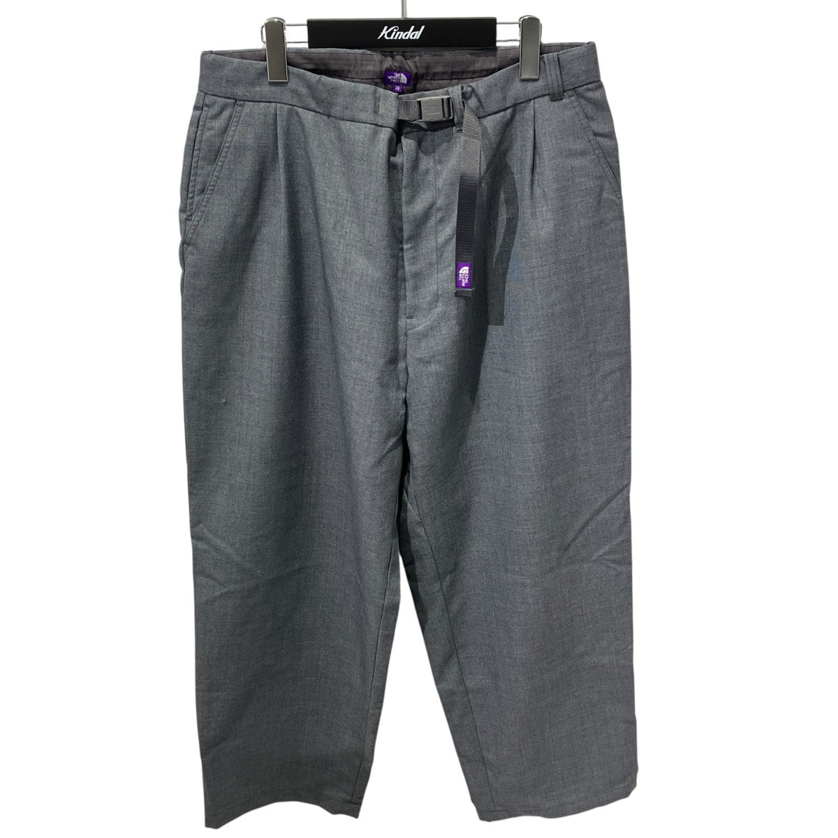 THE NORTHFACE PURPLELABEL Polyester Wool Oxford Wide Tapered Field PantsタックパンツN24FC083 古着・中古-1枚目のアイテム画像