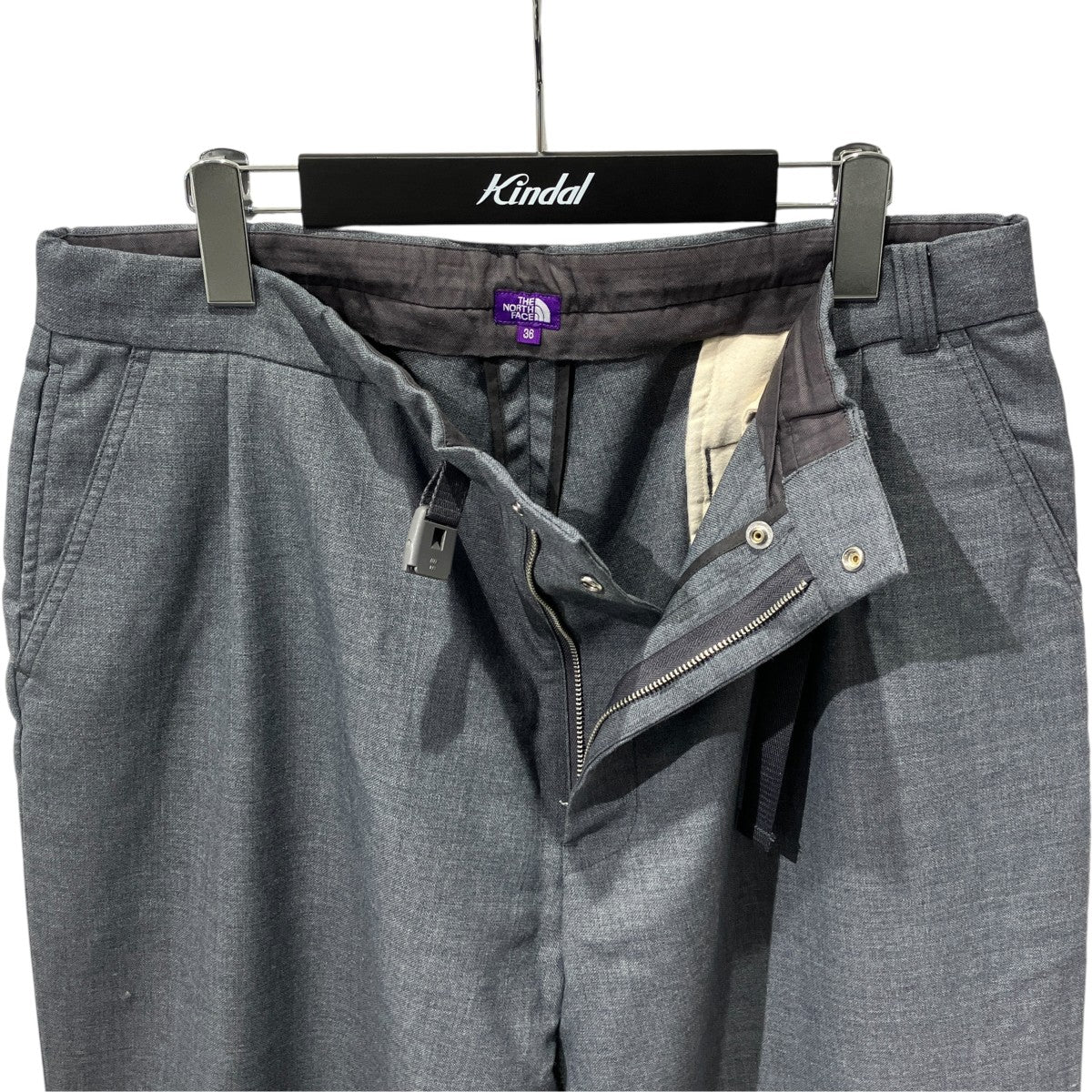 THE NORTHFACE PURPLELABEL Polyester Wool Oxford Wide Tapered Field PantsタックパンツN24FC083 古着・中古-3枚目のアイテム画像