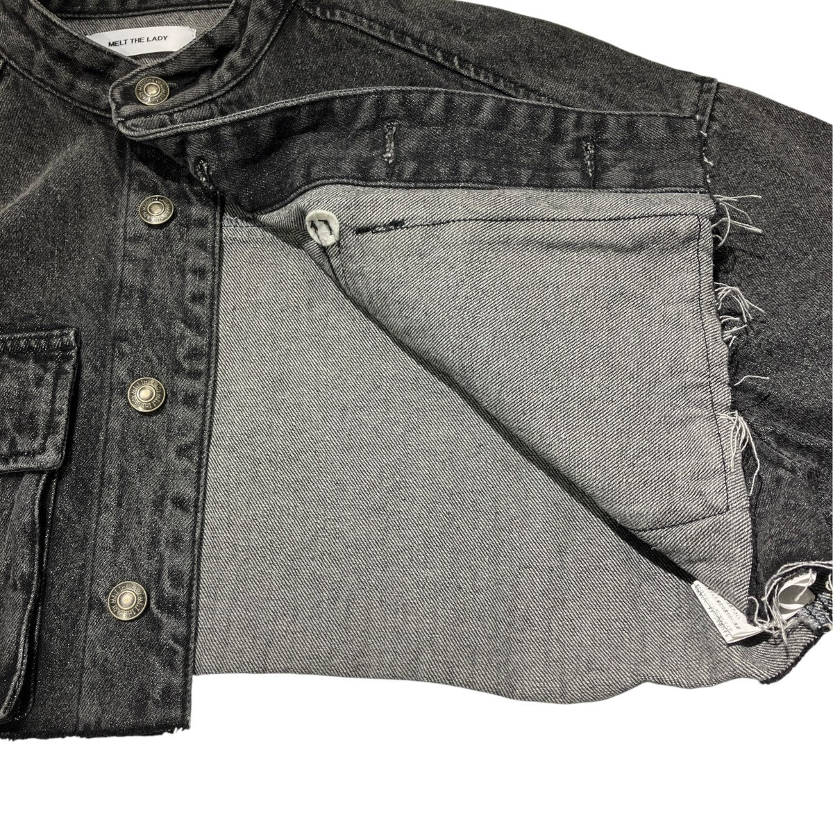 MELT THE LADY highlight cropped jacketデニムジャケットML32616 古着・中古-5枚目のアイテム画像