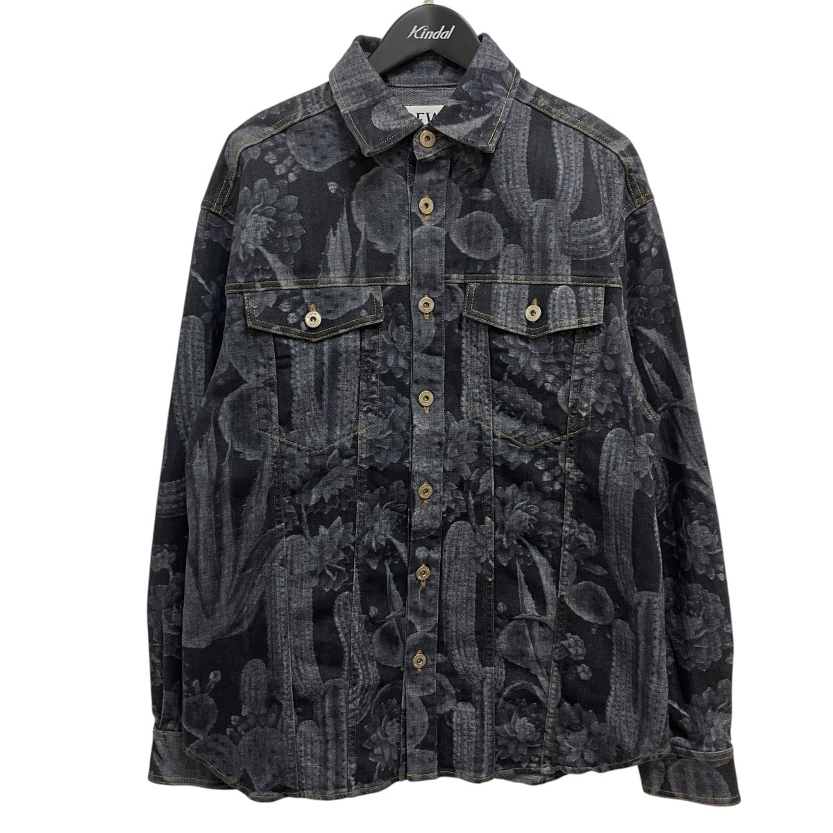 LOEWE×Paula’s lbiza 22SSサボテン柄デニムジャケットデニムジャケットH616Y12X04 古着・中古-1枚目のアイテム画像