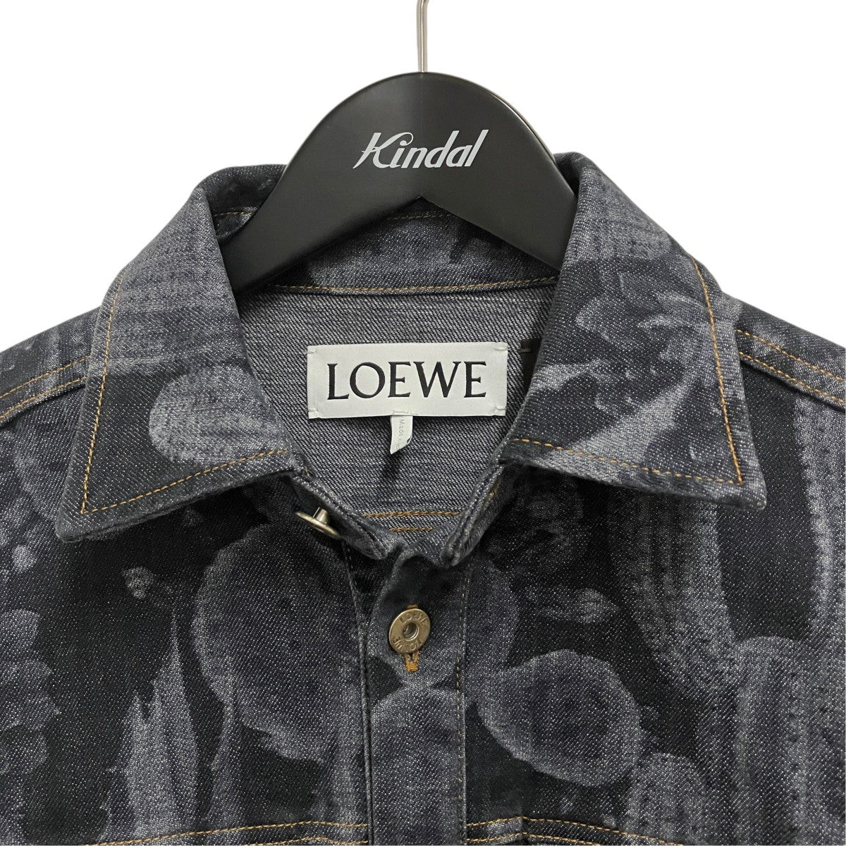 LOEWE×Paula’s lbiza 22SSサボテン柄デニムジャケットデニムジャケットH616Y12X04 古着・中古-3枚目のアイテム画像