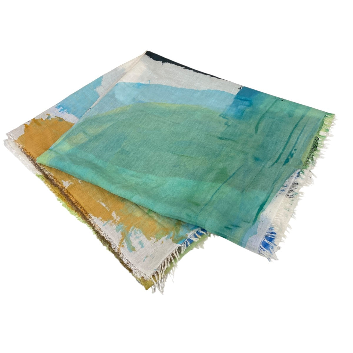 Watercolor Print StoleストールE18 2087
