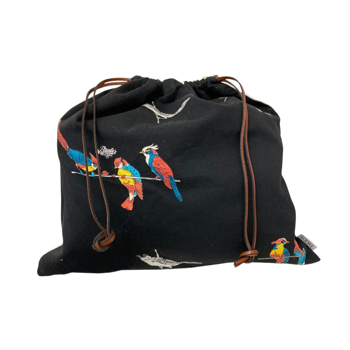 Drawstring Pouch Parrots巾着バックC822057X08
