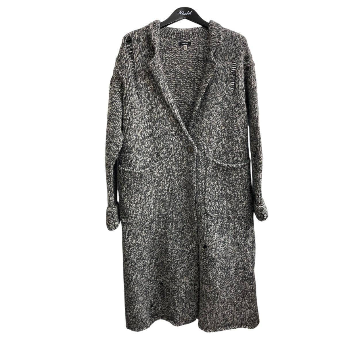 Lapel Sweater Coat in GreyロングカーディガンR13W9305-02
