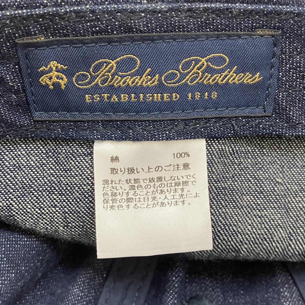 BROOKS BROTHERS DENIM CAPキャップ100215414 古着・中古-5枚目のアイテム画像