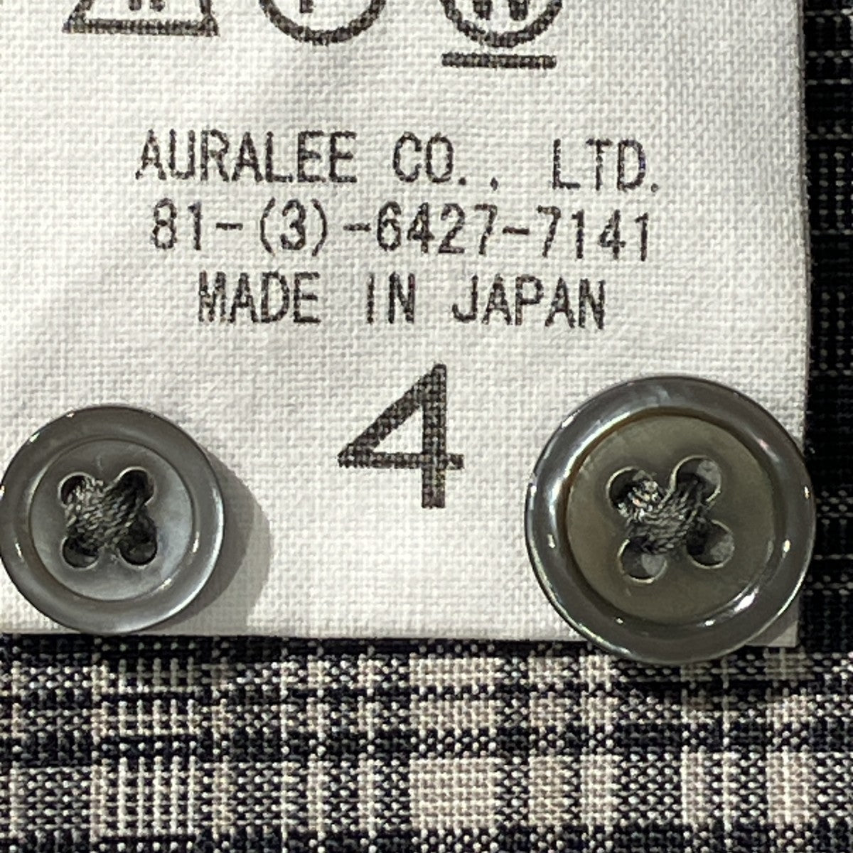 21SSWASHABLE SUPER LIGHT WOOL CHECK SHIRTS長袖チェックシャツA21SS01LC