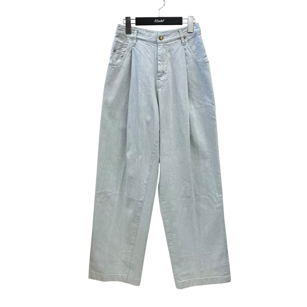 Albinism wide denim slacksデニムパンツN1582