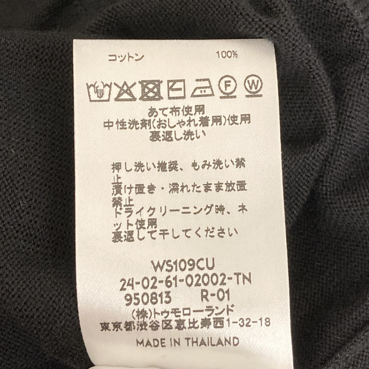 シーアイランドコットンクルーネックプルオーバー長袖ニット24026102002TN