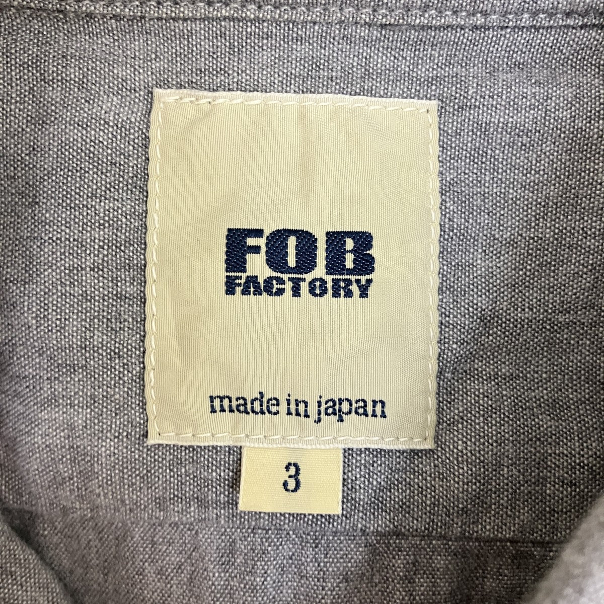 F．O．B FACTORY F3389 シャンブレーカッタウェイシャツ長袖シャツ 古着・中古-5枚目のアイテム画像