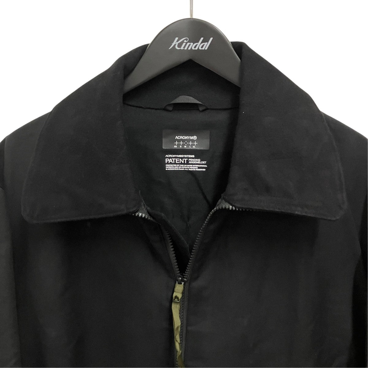 ACRONYM(アクロニウム) 25SSCOTTON JACKET BLACKジップアップ