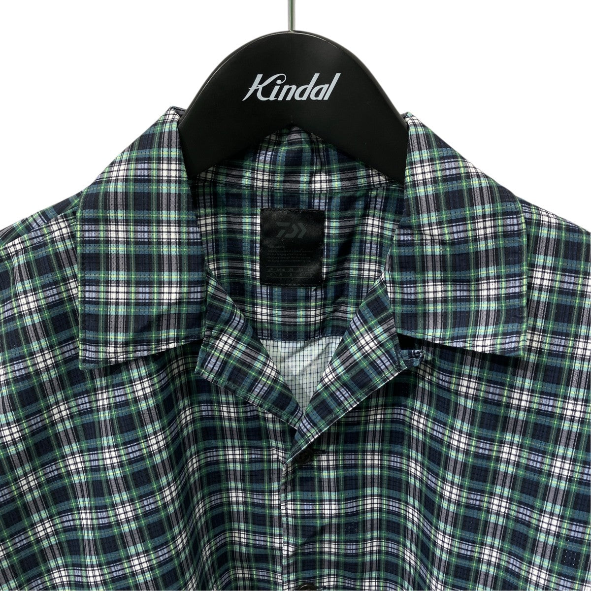 Tech New Angler`s Open Collar Shirts Ｌ SチェックチェックシャツBE-90022