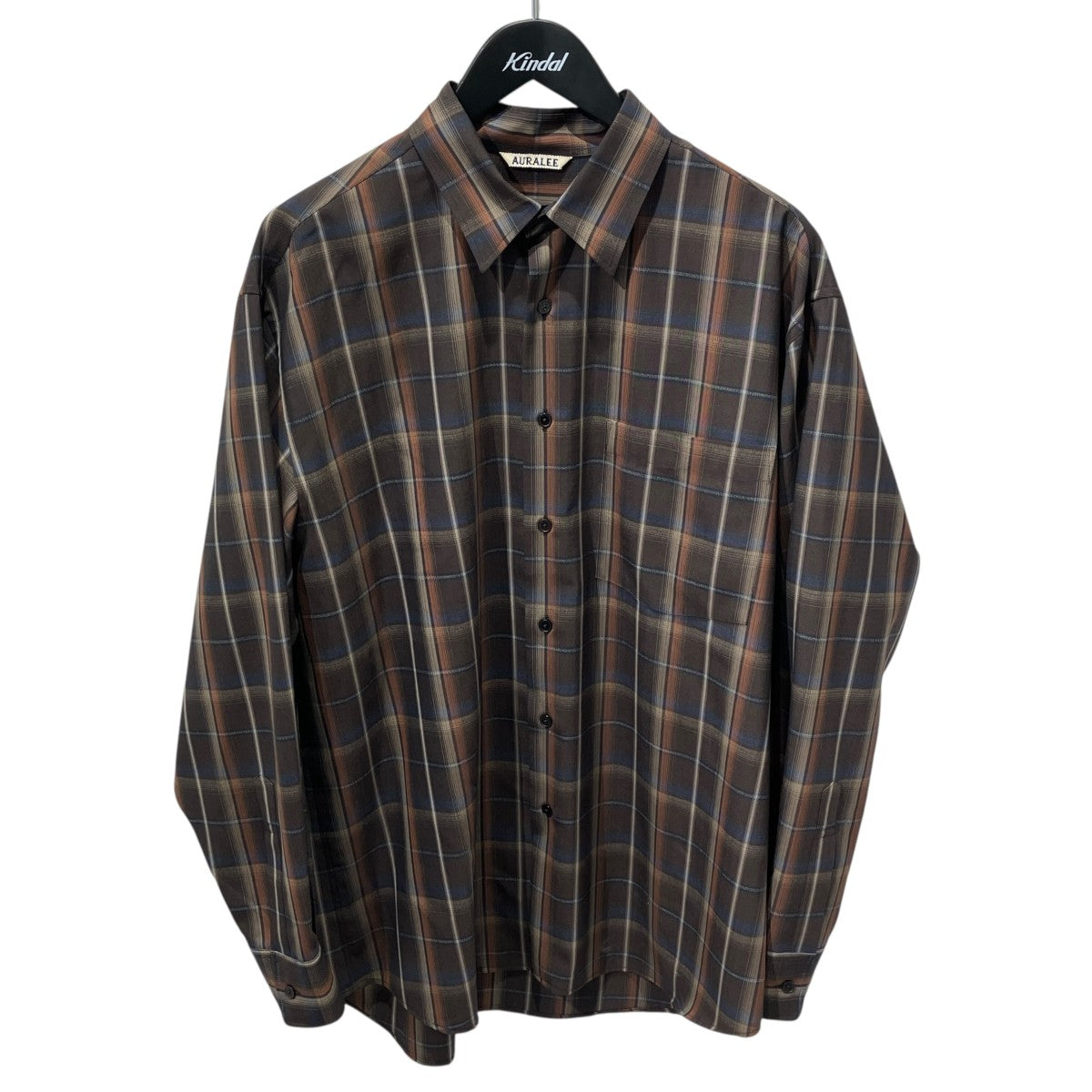 24AWSUPER LIGHT WOOL CHECK SHIRT長袖シャツA24SS01LC