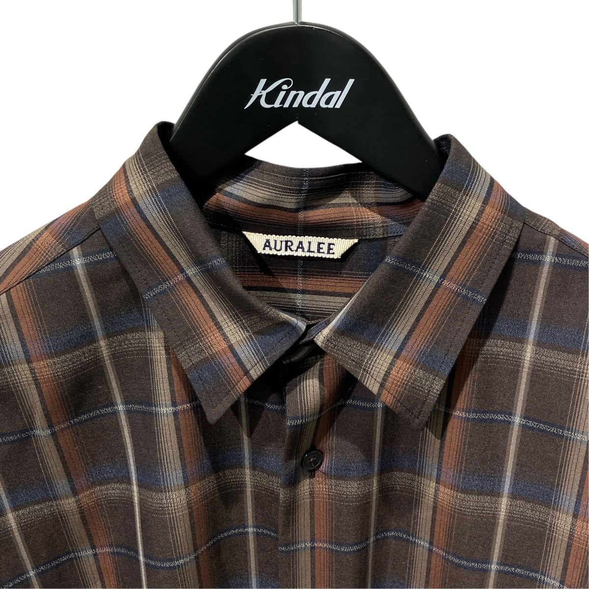 24AWSUPER LIGHT WOOL CHECK SHIRT長袖シャツA24SS01LC