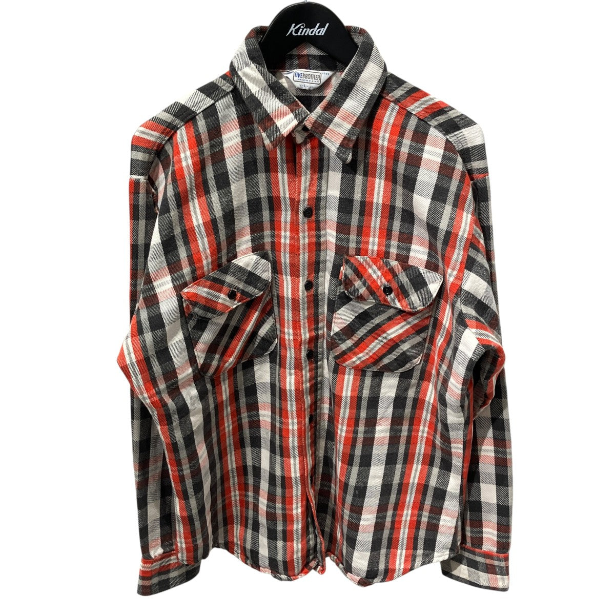 80sCHECK FLANNEL SHIRTチェックチェックシャツ