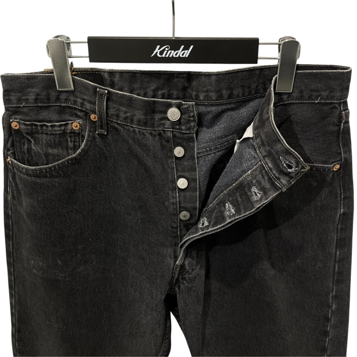 90s後染 BLACK DENIM PANTS MADE IN USAデニムパンツ501-0660