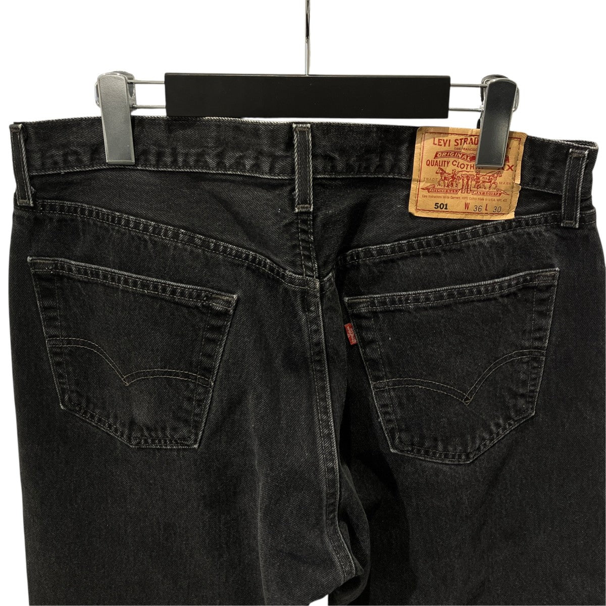 90s後染 BLACK DENIM PANTS MADE IN USAデニムパンツ501-0660