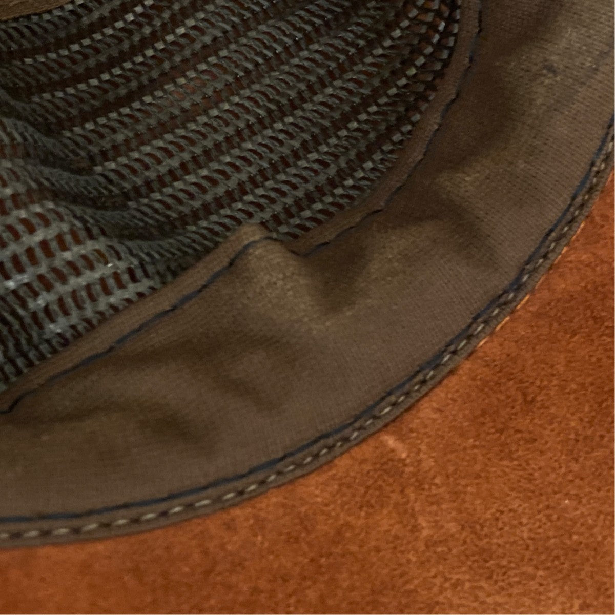 USA made Suede Leather Capキャップ