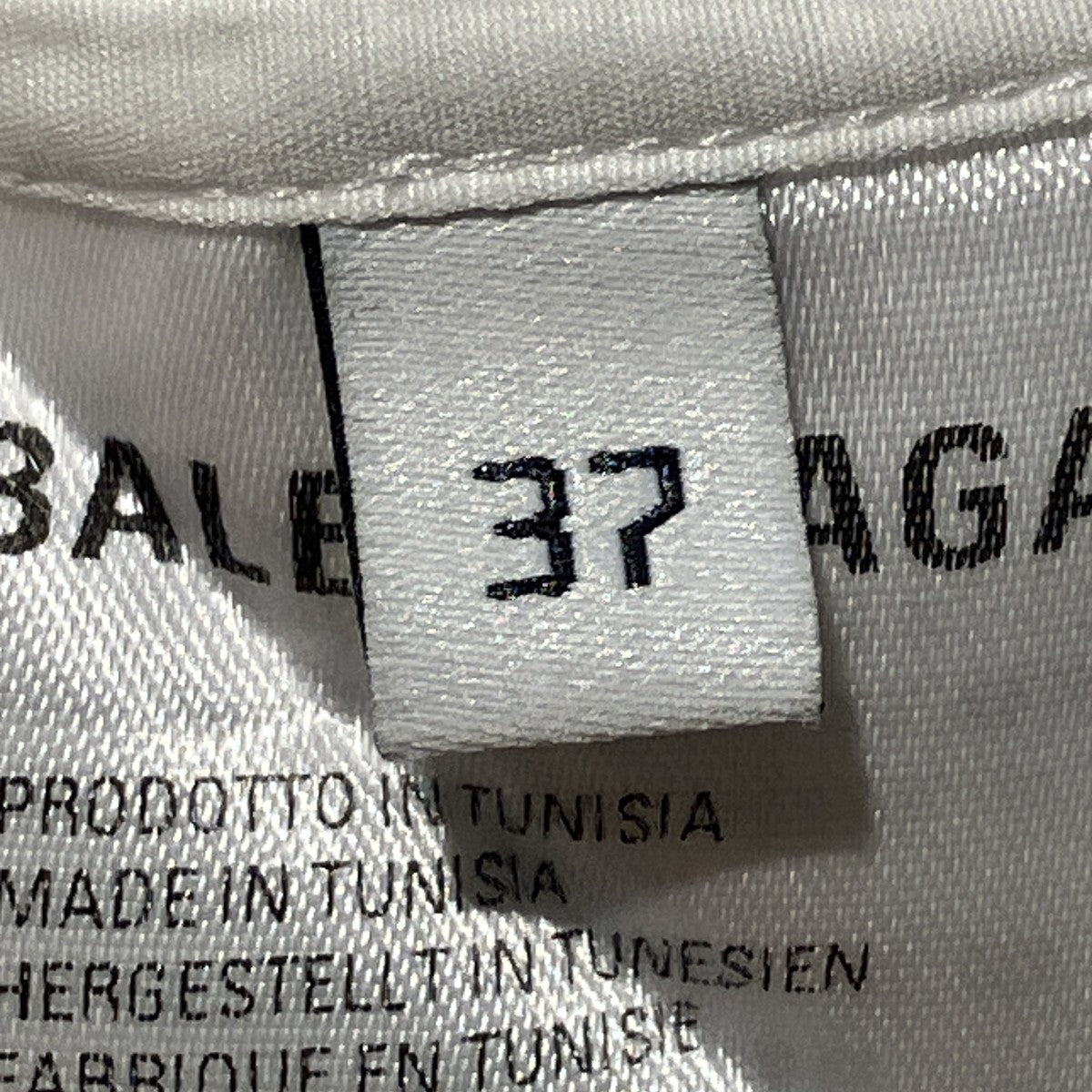 BALENCIAGA バックロゴボタンダウンシャツ556878 TEM01 古着・中古-5枚目のアイテム画像