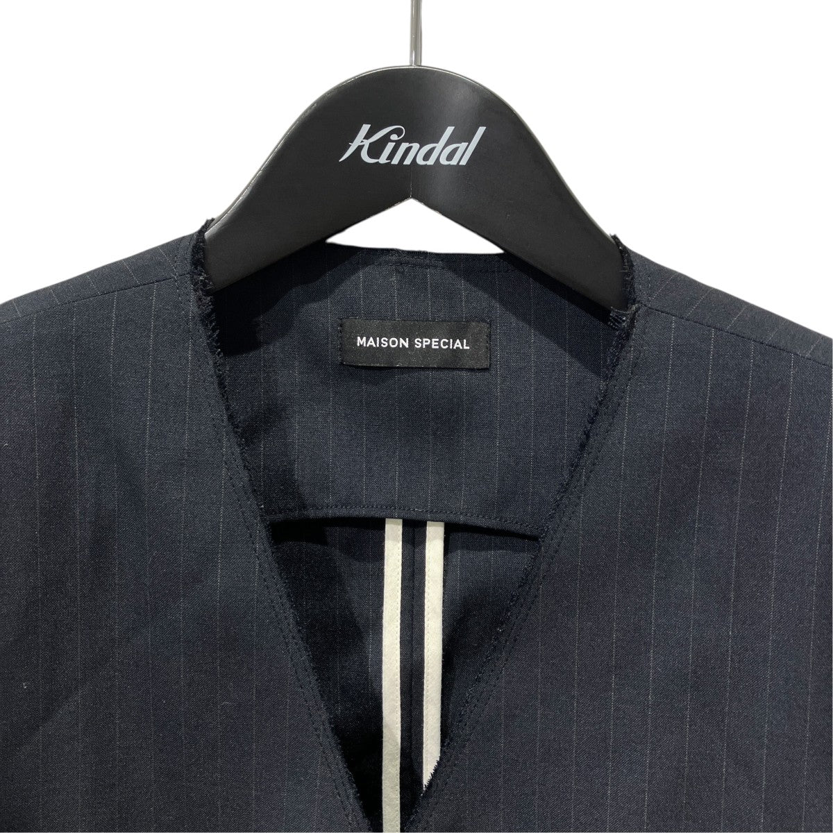 MAISON SPECIAL Suiting V-neck Giletストライプベスト21251315211 古着・中古-3枚目のアイテム画像