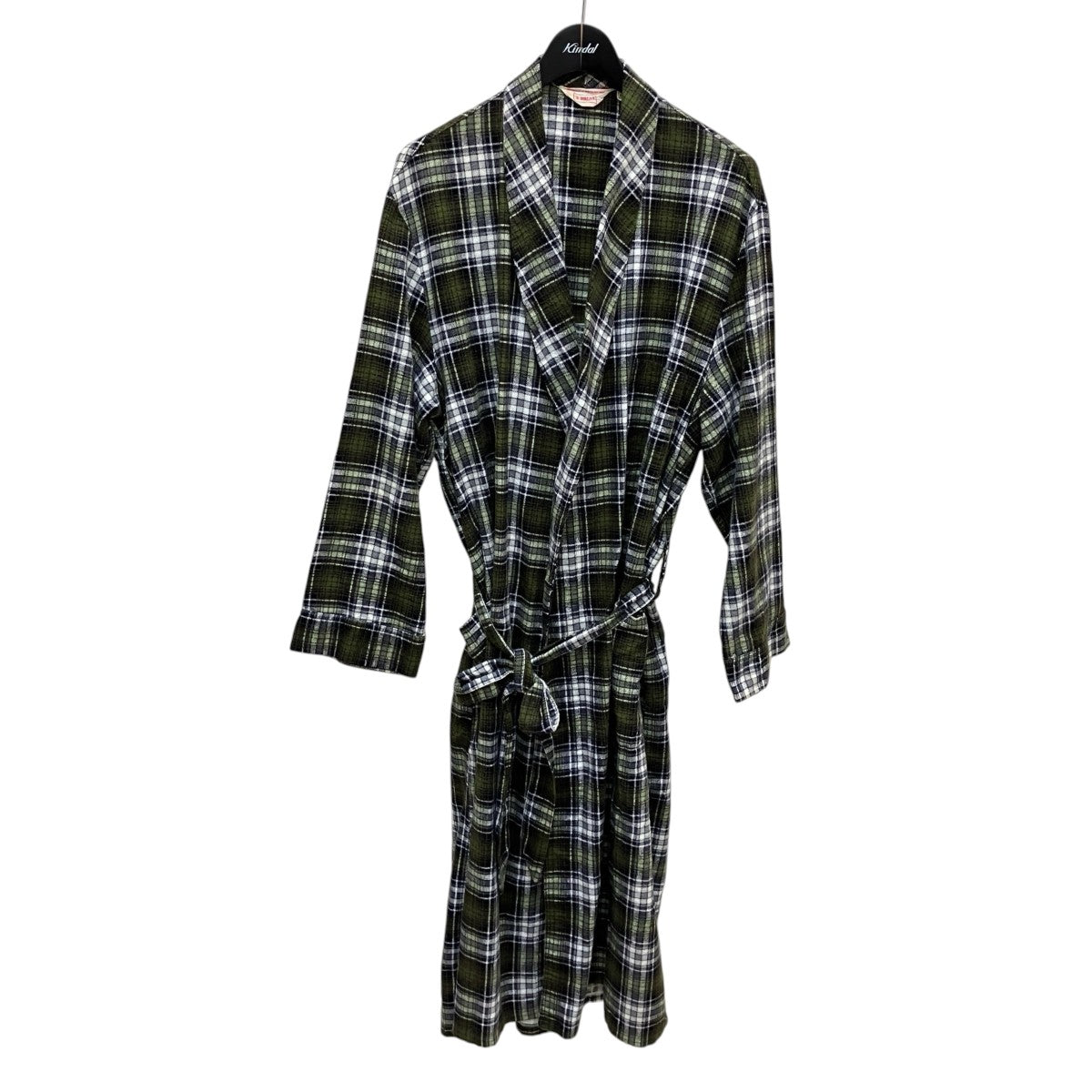 BRENT 60S Vintageチェックガウンコート 古着・中古-1枚目のアイテム画像