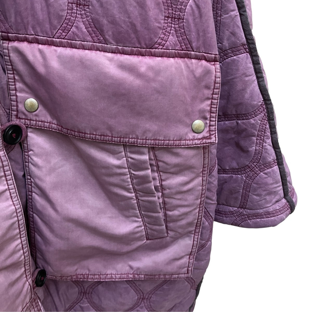 DIESEL ウェーブステッチ リバーシブルモッズコートTricot Track JacketキルティングコートA04716 古着・中古-6枚目のアイテム画像
