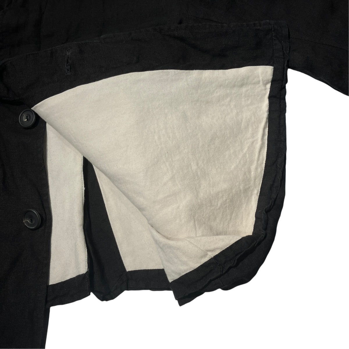 Paul Harnden Shoemakers 初期 アンティークリネン M MAC JACKETステンカラーコート 古着・中古-5枚目のアイテム画像