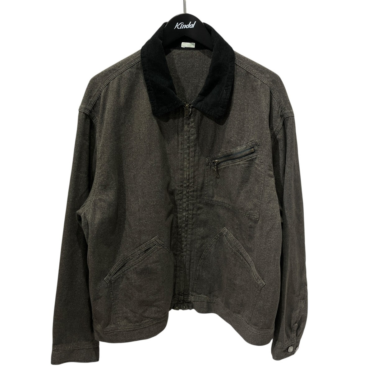 A．PRESSE Vintage Black Chambray Work Jacketジャケットブルゾン26AAP-01-60 古着・中古-1枚目のアイテム画像