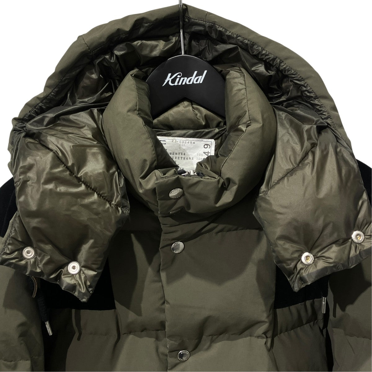 sacai 23AWMatte Taffeta Water-Repellent Padded Blouson中綿ジャケット23-03249M 古着・中古-3枚目のアイテム画像