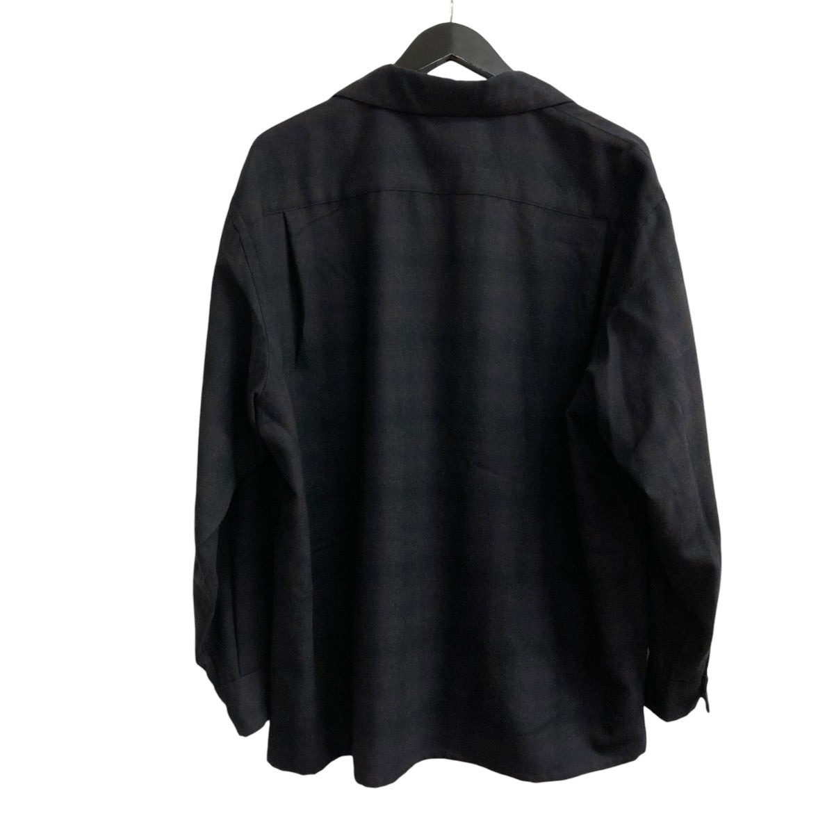 25AWWool Ombre Open Collared ShirtチェックシャツKS25FSH04