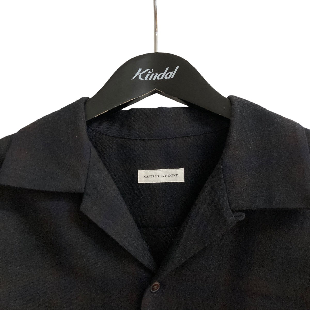 25AWWool Ombre Open Collared ShirtチェックシャツKS25FSH04