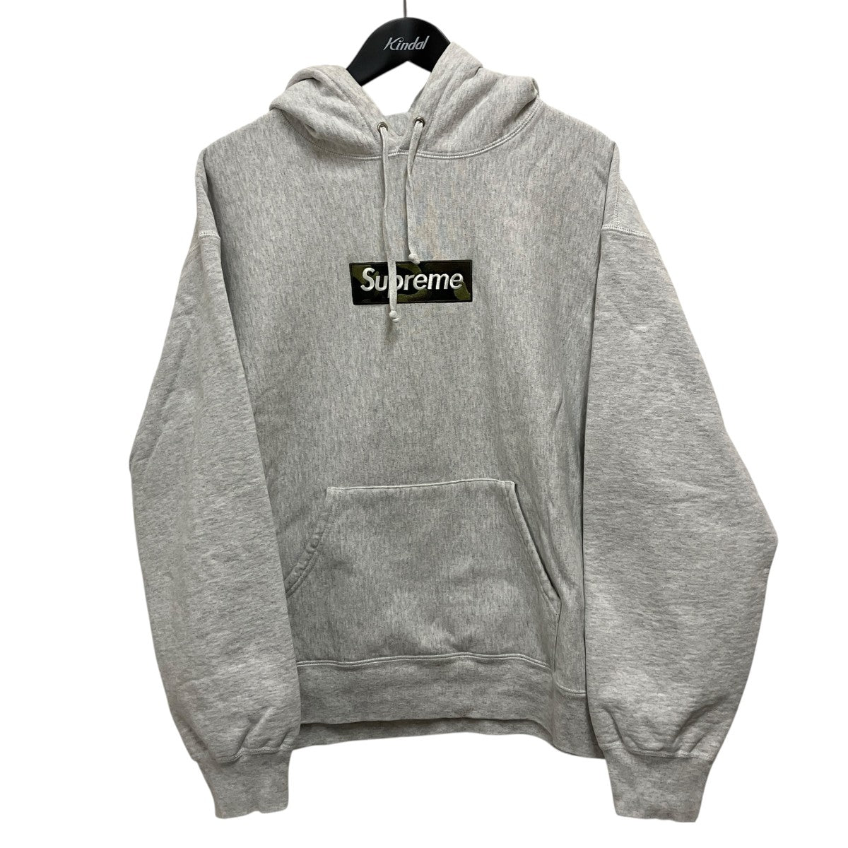 Supreme 23AWBox Logo Hooded Sweatshirt Ash Greyパーカー 古着・中古-1枚目のアイテム画像
