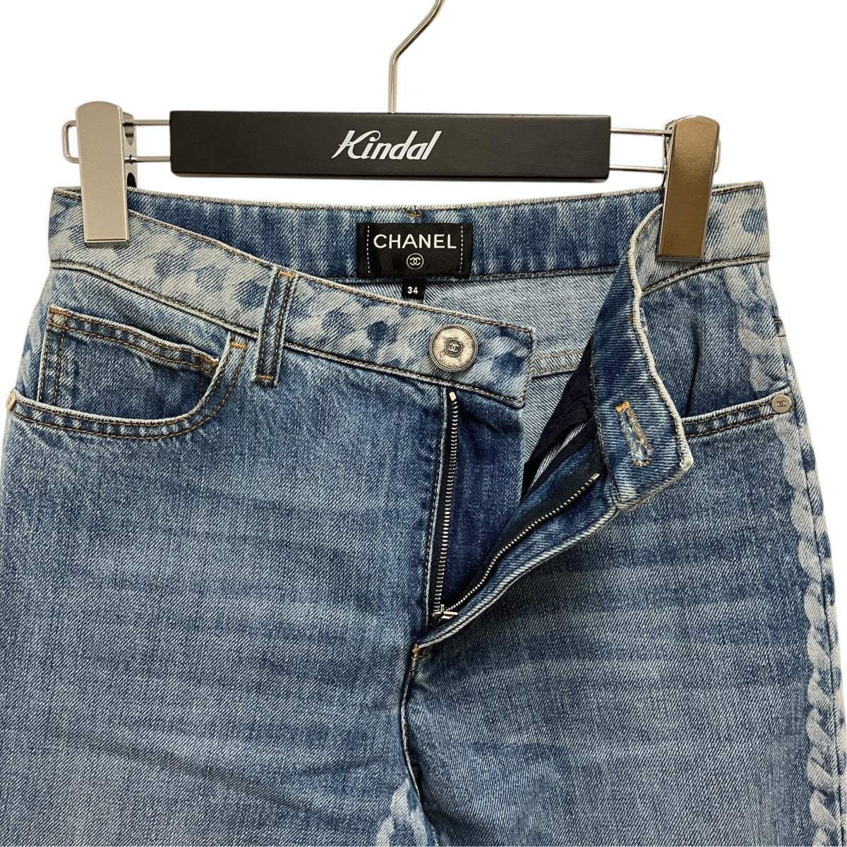 CHANEL トルサード チェーン デニムパンツデニムパンツP60763V46400 古着・中古-3枚目のアイテム画像
