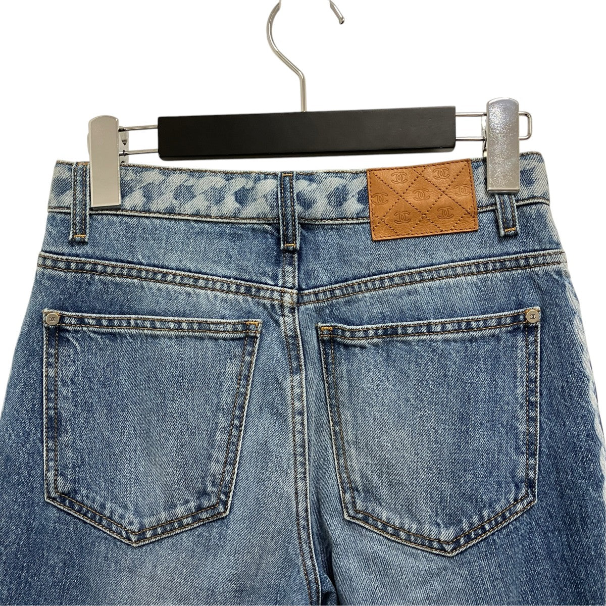CHANEL トルサード チェーン デニムパンツデニムパンツP60763V46400 古着・中古-4枚目のアイテム画像
