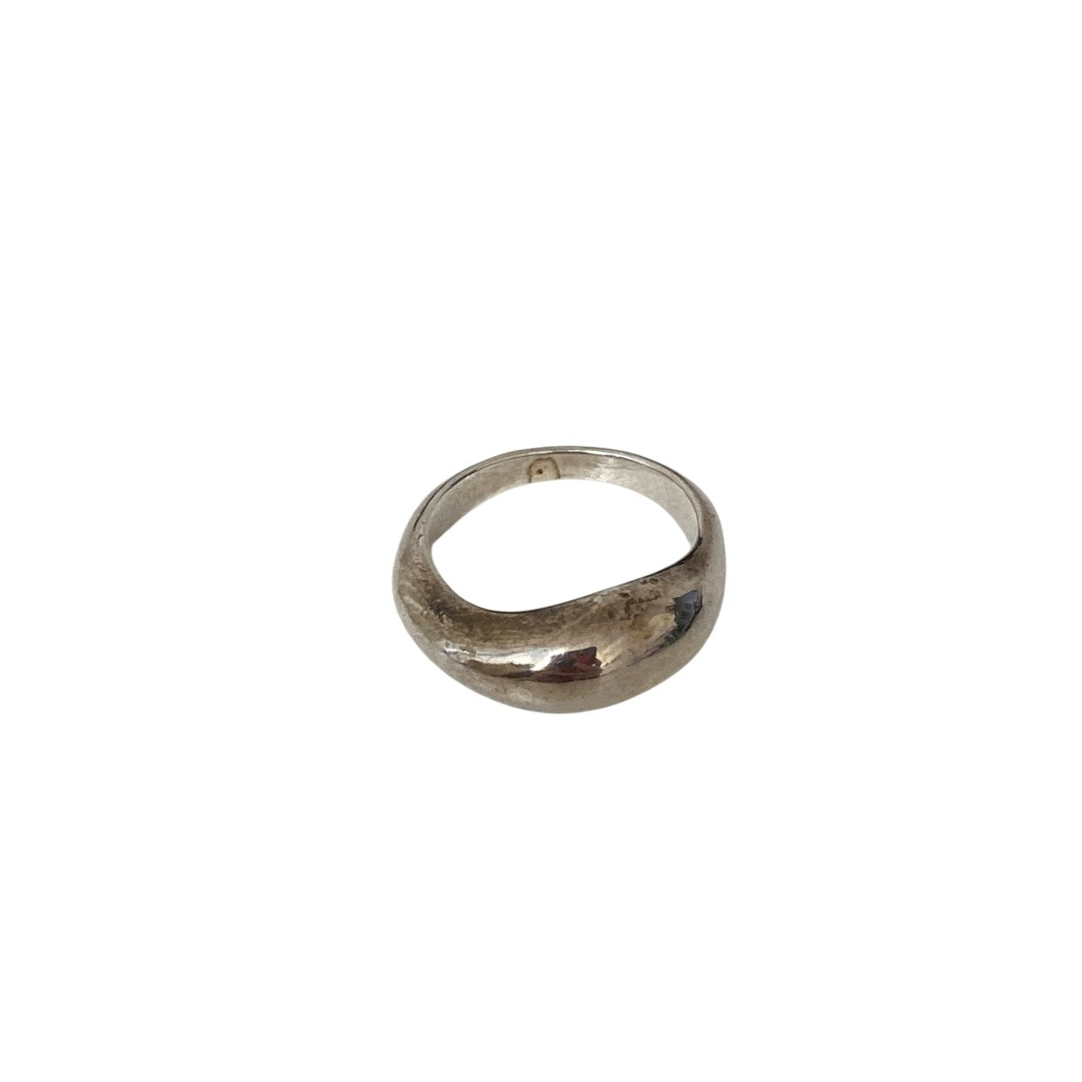 silver curve pinky ringリング