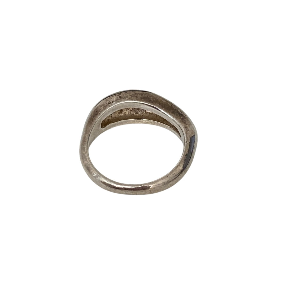 silver curve pinky ringリング